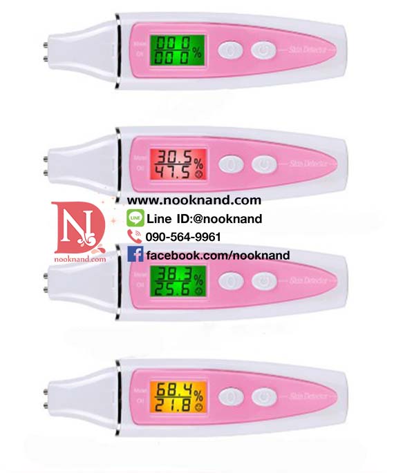ٻҾ3 ͧԹ : ͧҾǤѹ 鹼  New LCD Digital Skin Moisture Meter Skin Care Tester Moisture Oil Content Analyzer Monitor Detector Face Care Tool