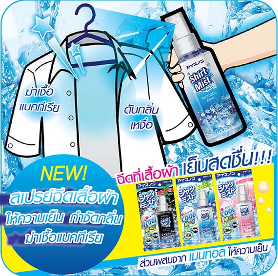 ٻҾ3 ͧԹ : ICENON COOL SHIRT MIST (MINT) 100 ml / ͫ͹   ʵ (鹵) 100 .