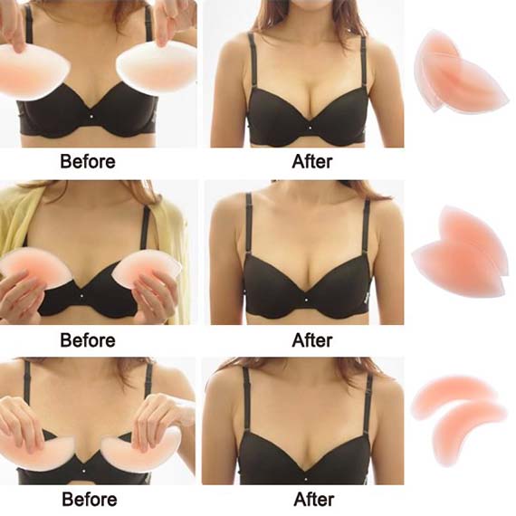 ٻҾ4 ͧԹ : (ôA)⤹˹͡Ǻ(Դ˹) Bra Enhancer Silicone Insert Pad Lift Skin Push Up