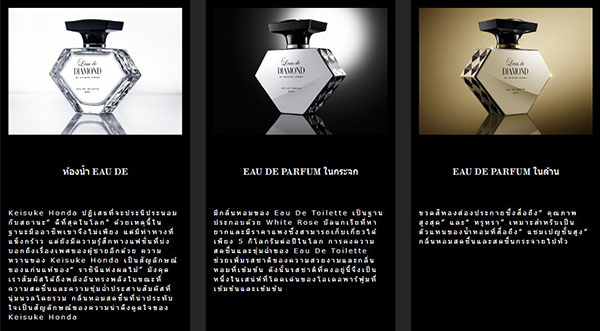 ٻҾ6 ͧԹ : L'eau de DIAMOND BY KEISUKE HONDA EAU DE TOILETTE 50mL  Ѻ